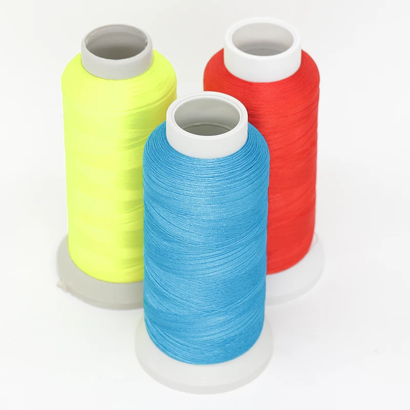 Cheap Bulk 5000M 120D 260 Colors Embroidery Polyester Thread Abrasion Resistance Skeins For Digital Missions Luminescent Mix
