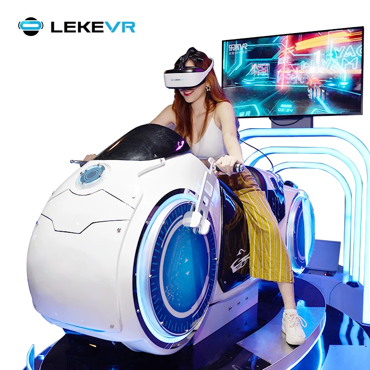 LEKE VR парк развлечений новый дизайн 9d гоночный мотоцикл Симулятор Вождения игры