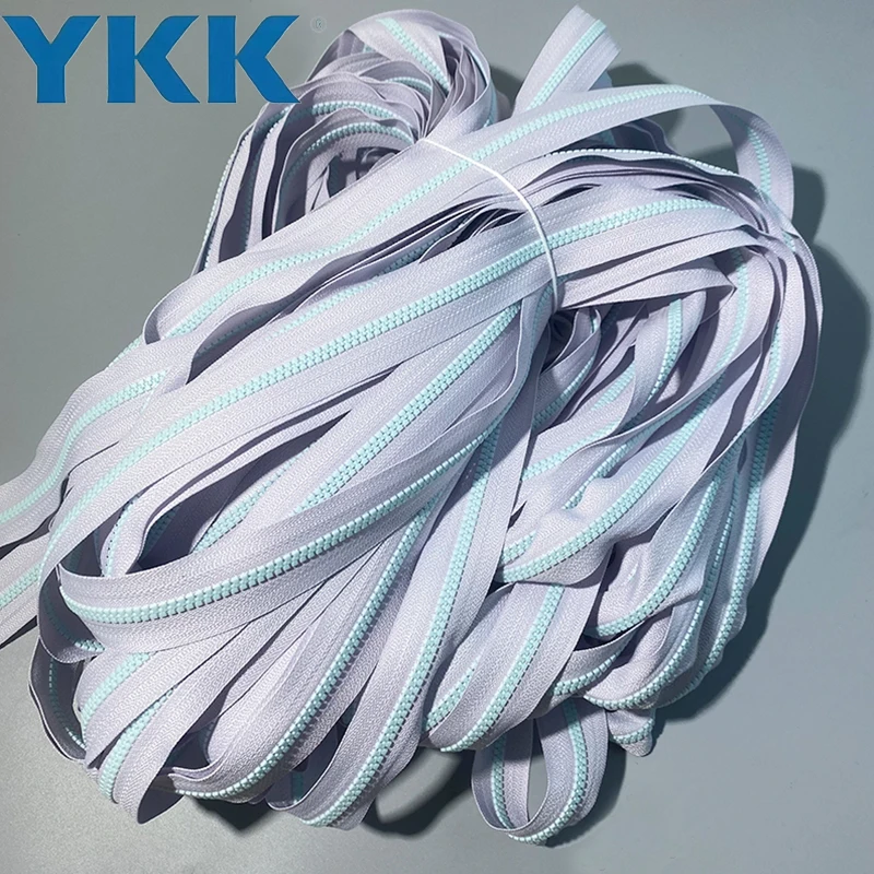 High Quality Sustainable Custom Length and Size Different Color Teeth Ykk Resin Zipper Long Chain