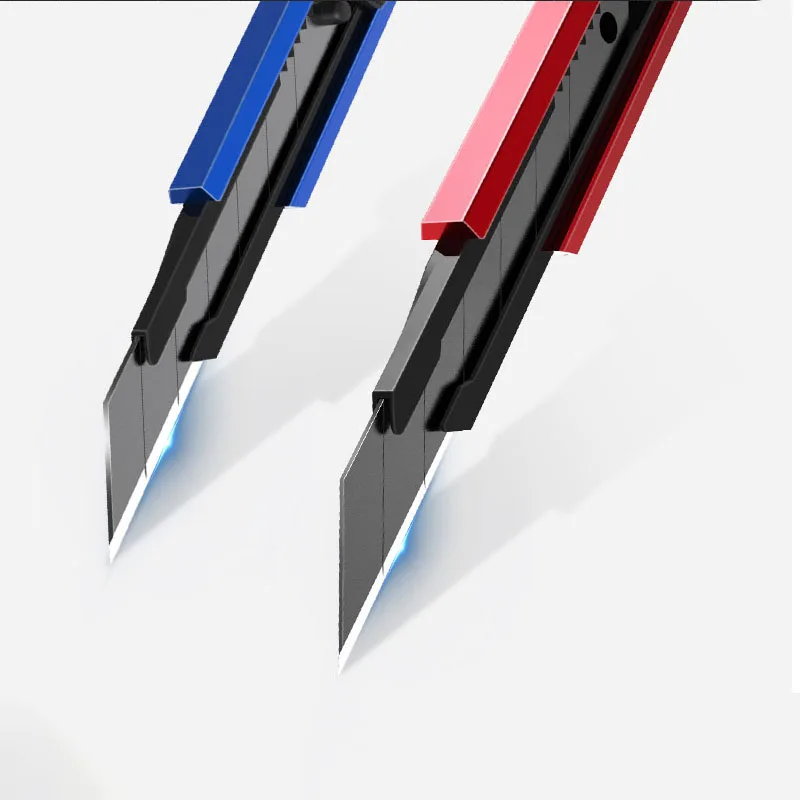 BTE Unique Design top quality Handy Knife Box Cutter 90mm Black Blade Various colors Safety Handy Retractable Utility  Knife