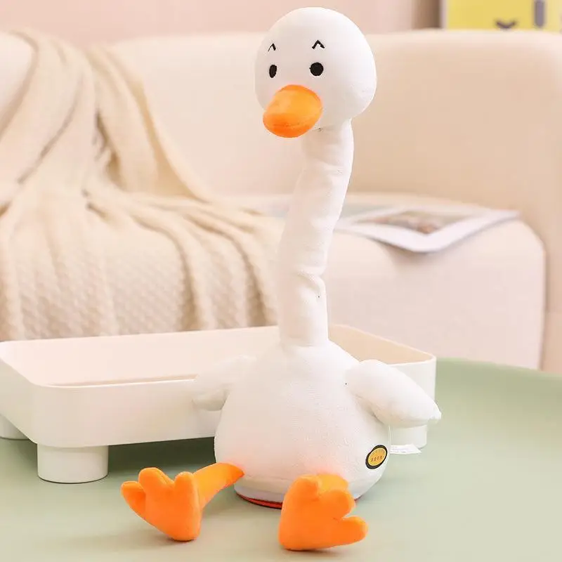 Dancing Electronic Plush Toy Singing Talking Record Repeating What You Say Snake Ostrich Flamingo Goose Plush Toys Kids Gifts
