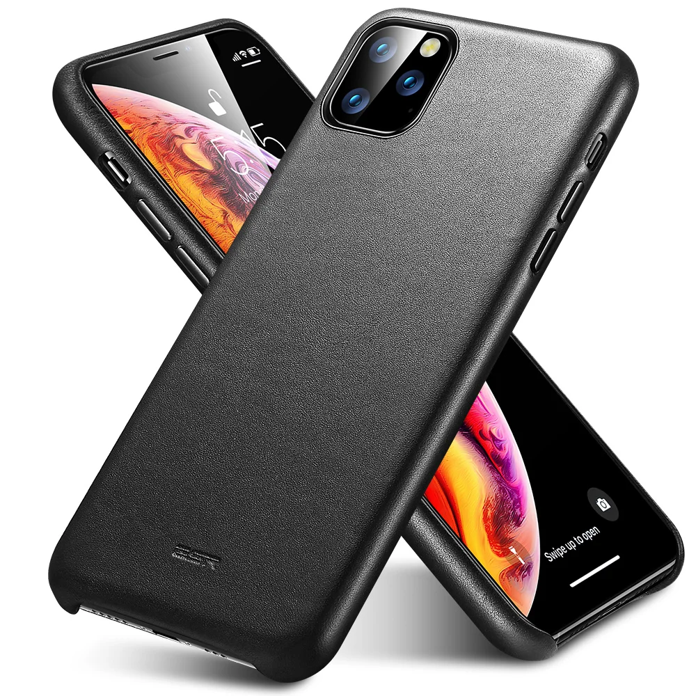 
ESR High Grade With Soft Fabric Inner Shock For iPhone 11/11pro/11pro Max genuine leather phone case 