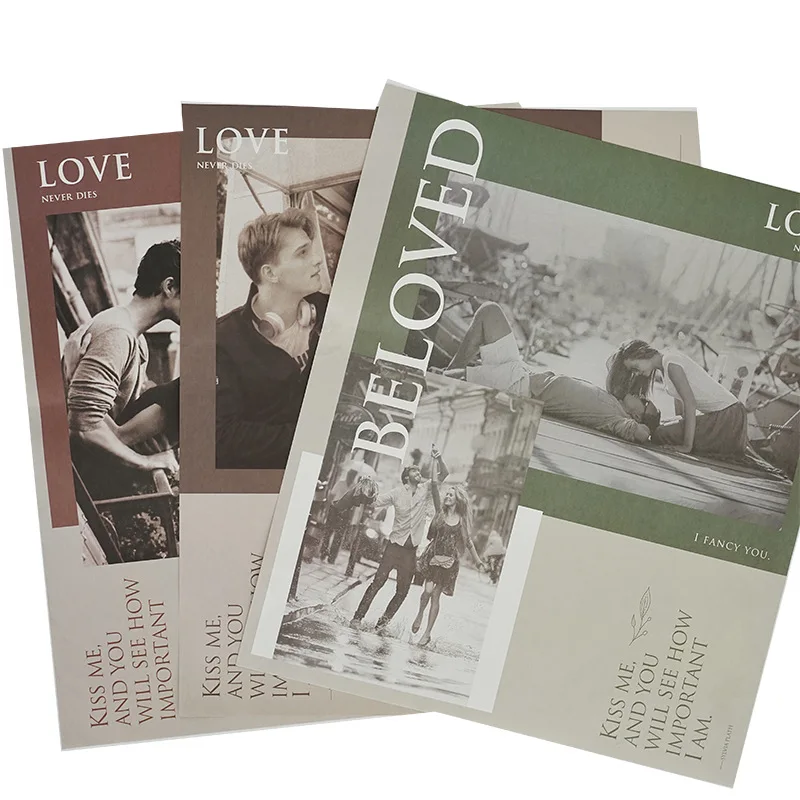 LUCIA  Feng Hua Art Newspaper Bag Flower Paper Flowers Retro English Wrapping Paper Flower Shop Packaging Materials LF160548