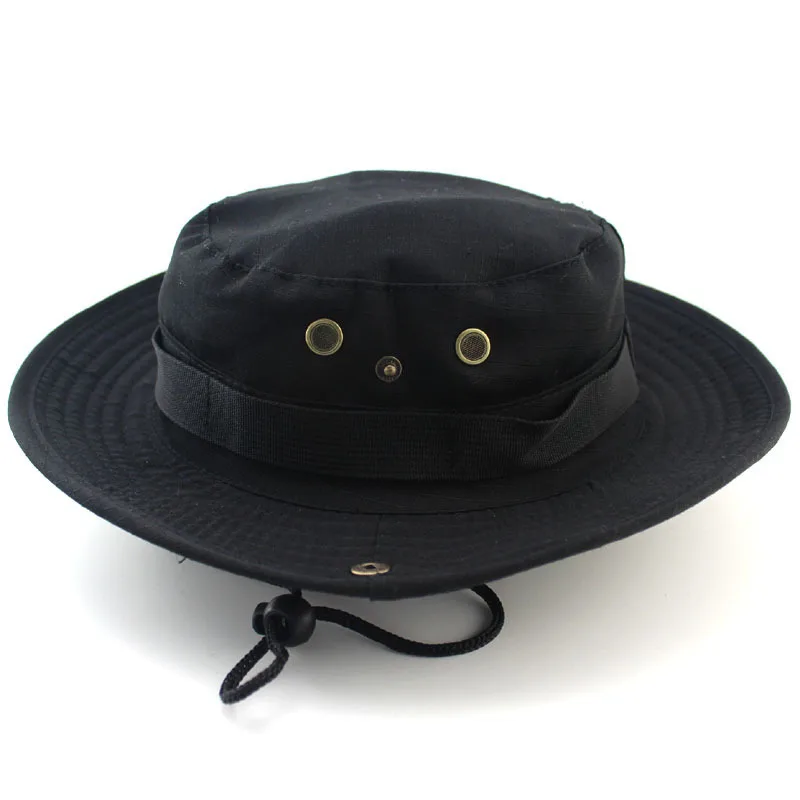 
Outdoor jungle hat camouflage fishing sun protection round brim military hat leisure mountaineering fisherman hat 