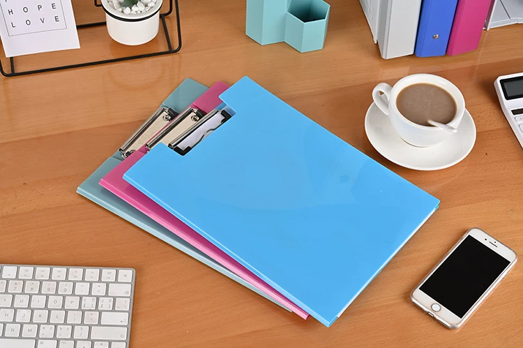 ODM OEM PP PVC A4 High Quality Folding Storage Clipboard For Office And School
