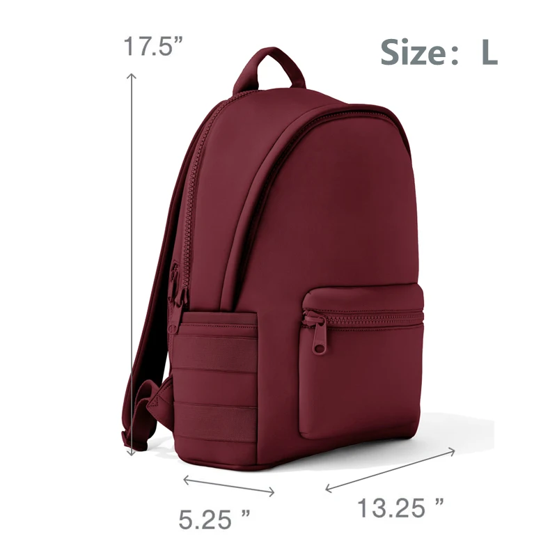 Custom logo designers Weekend Travel Girl backpack With Shoe bag Gym Neoprene Women backpack