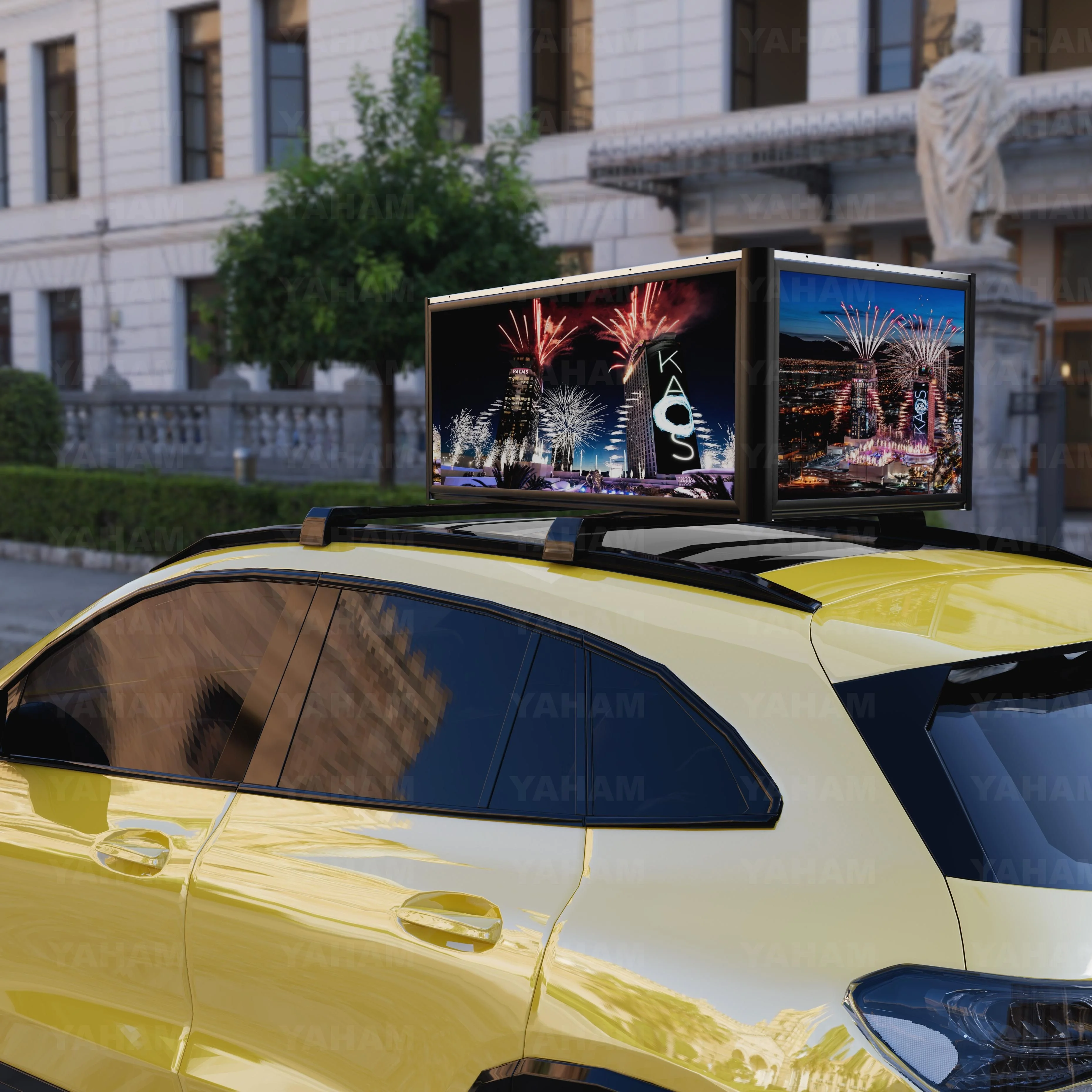 Такси верхний светодиодный дисплей энергосберегающий автомобильный ТОП рекламные вывески YAHAM Taxi top вывеска 7 0
