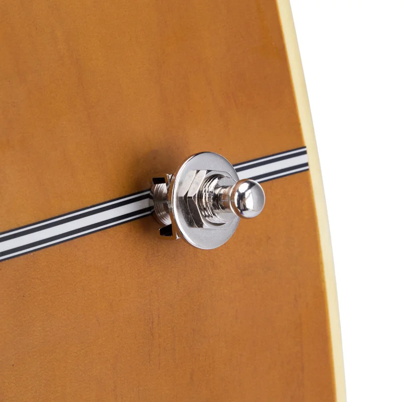Guitar Strap Locks Buttons Metal End Pins With Mounting Screws for Acoustic Classical Electric Guitar Bass Ukulele
