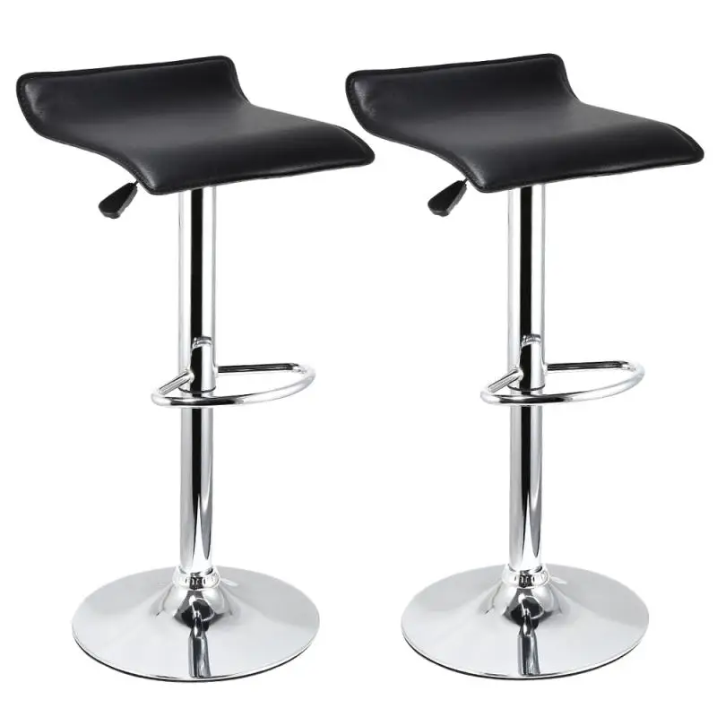 2PCS/Set Bar Stool Square Board Bar Chairs Bar Furniture Adjustable Kitchen Office Chairs With Footrest BarStools Funiture HWC