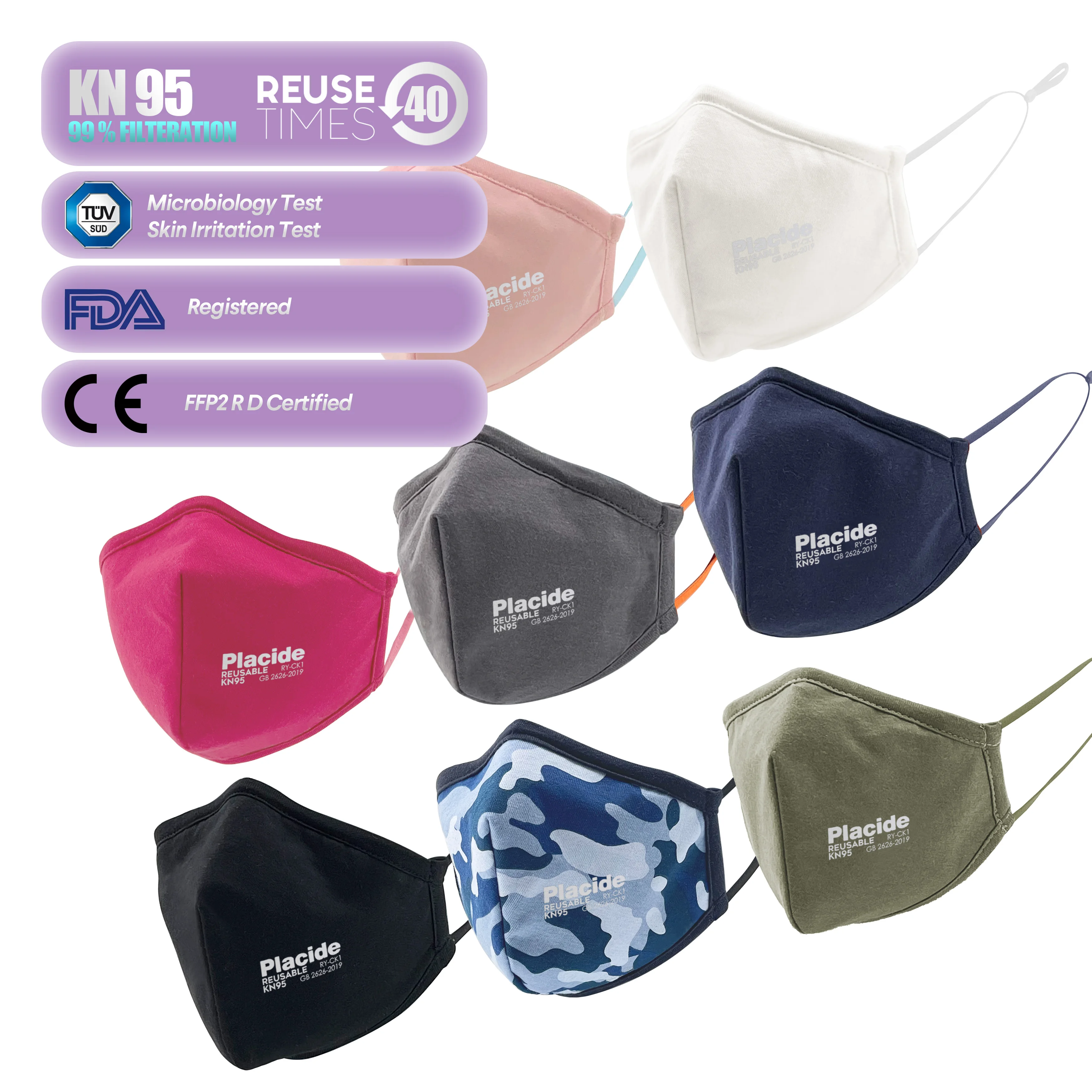 Reusable Washable 99% Filtering After 40 Times Wash Reusable Cotton Party Accessory Design Face Masking For Decoration