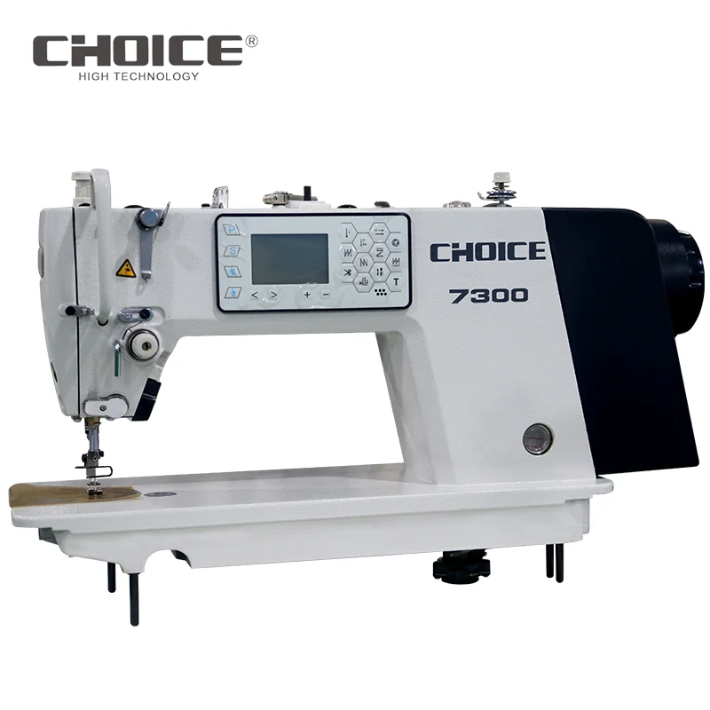 Golden Choice GC7300A computerized single needle lockstitch sewing machine with button screen