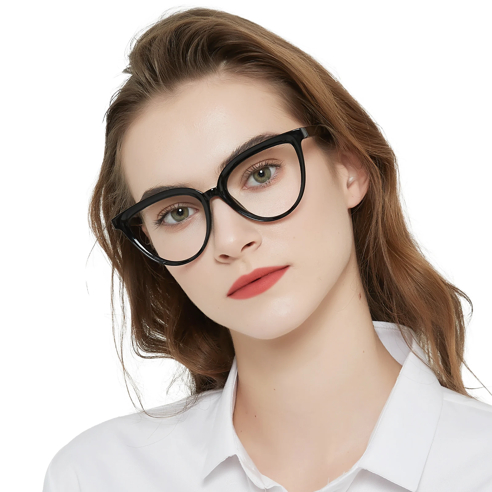 Cheap New Fashion Color changing Custom logo Women Optical Blue Light optical Glasses Cat Eye Eyeglasses Frame