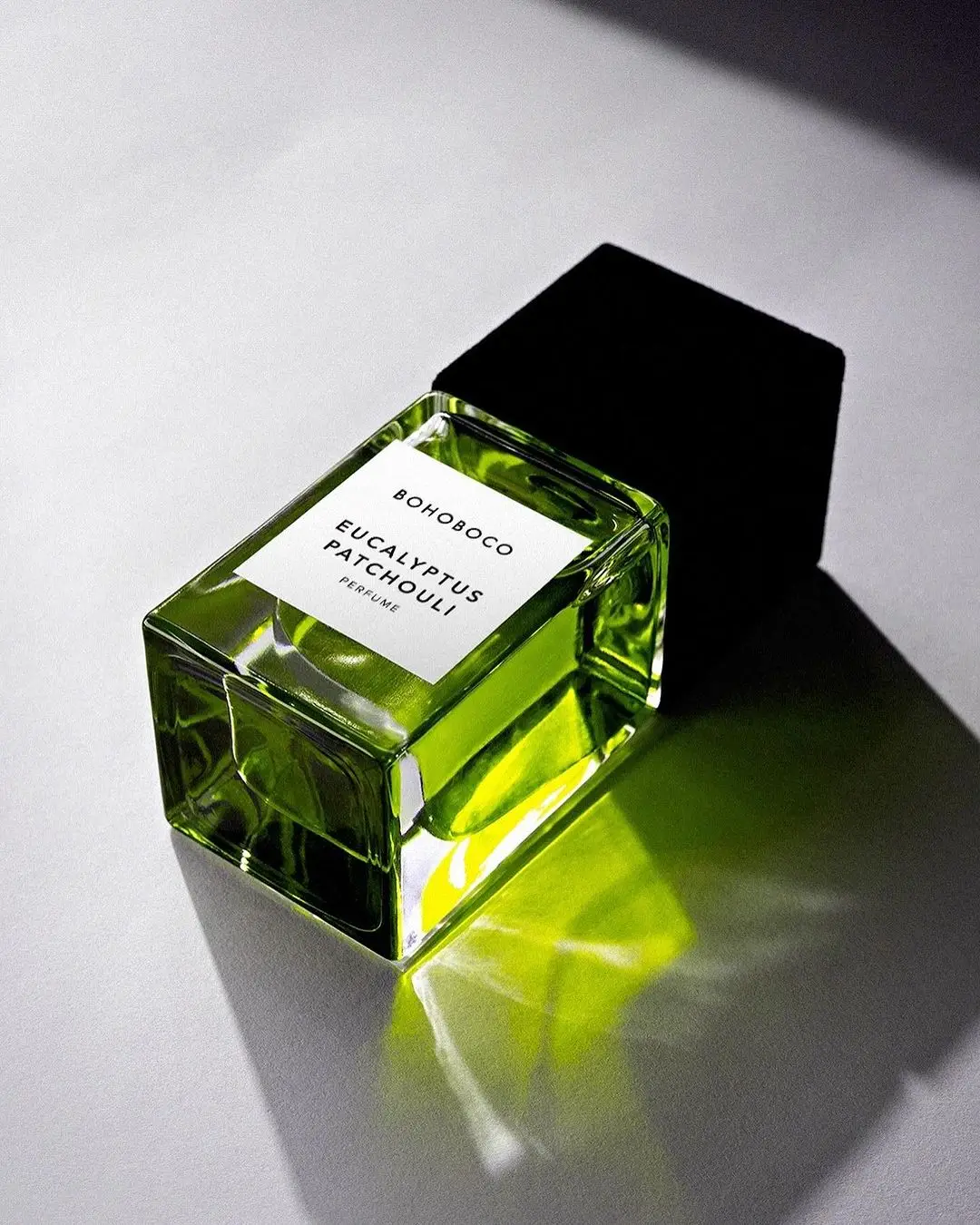 2024 Hot Sale Luxury Square Black Cap Custom 50ML High Quality Square Clear Glass Perfume Bottle with box