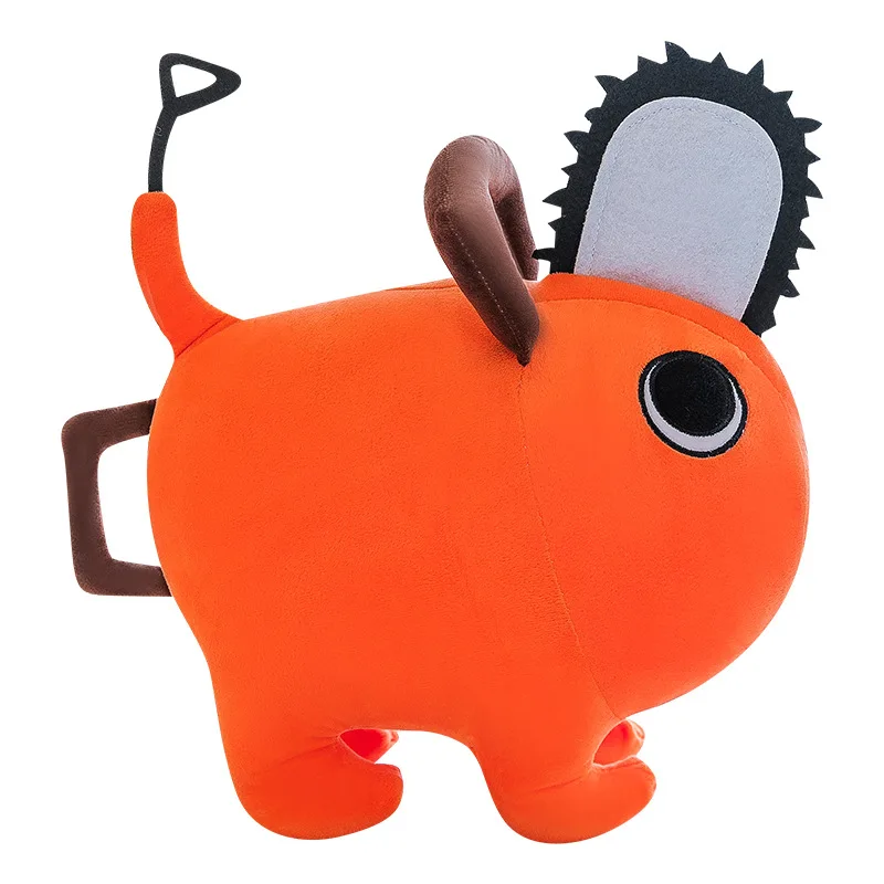 Wholesale retail 8inch cartoon orange new pochita chainsaw man 25cm claw machine toys plush