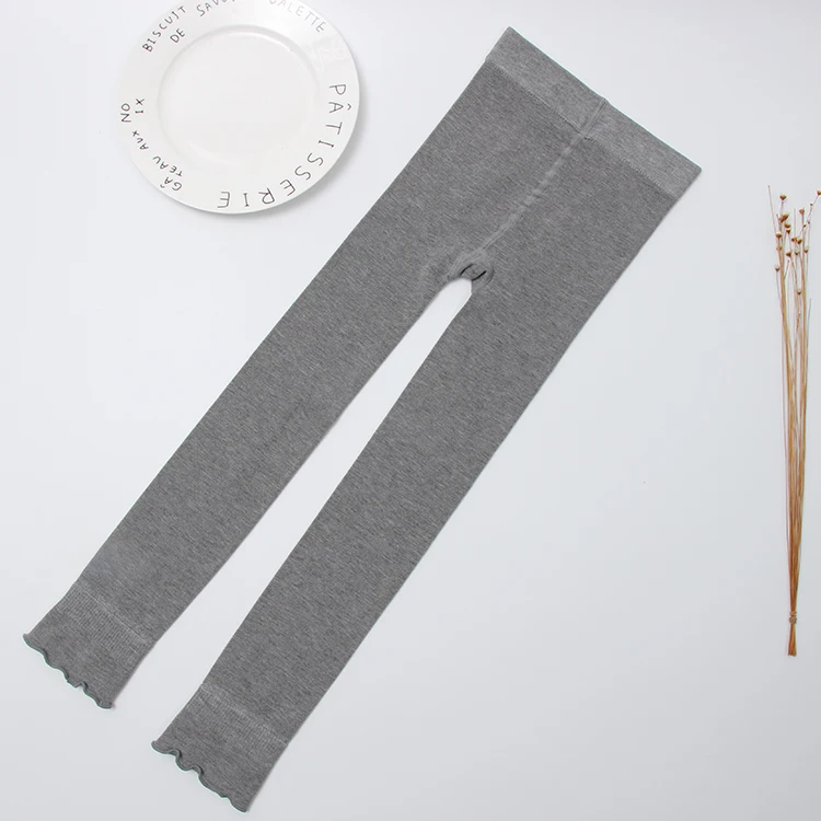 Hosiery factory custom simple design soft cotton knitted baby children tights