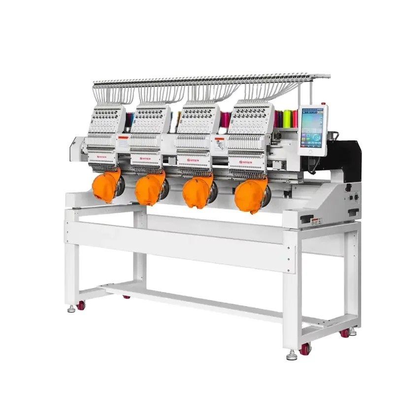 1200 RPM MBC-1504/1204 Digital Computerized 4-Head 12/15 Needles Automatic High Speed Embroidery And Sewing Machine