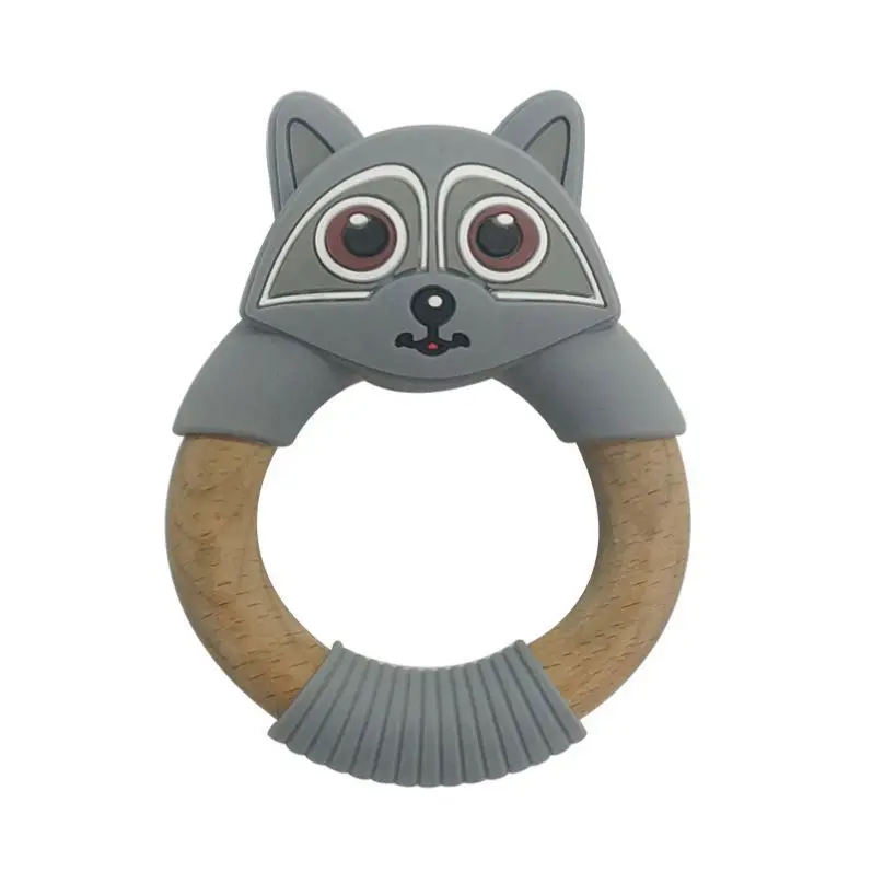
Custom Logo Baby Animal Teether Silicone 