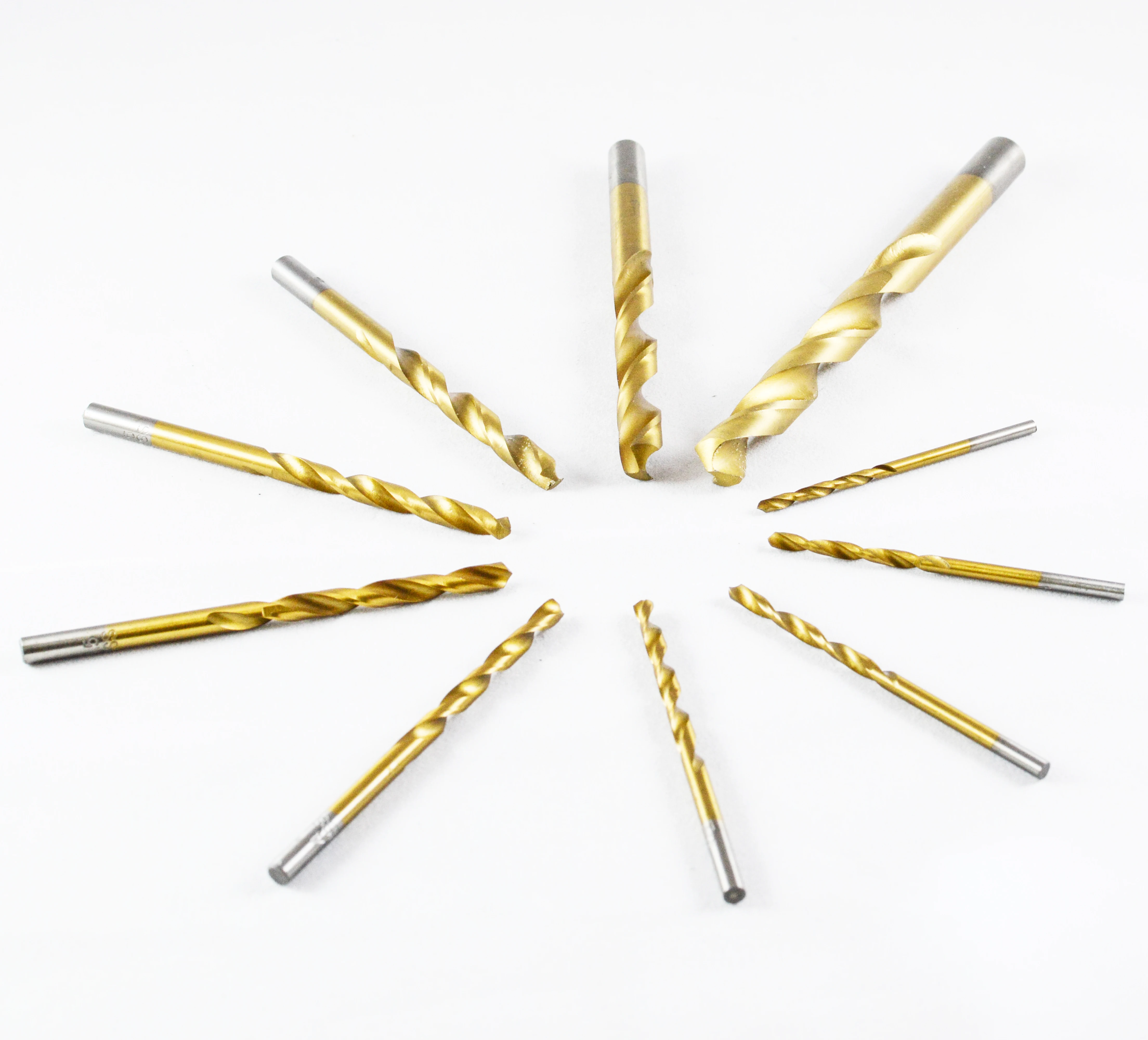 Hss 4241/4341/M35/ Straight Shank Titanium Drill Bit Hss Twist Drill Bits for Stainless Steel Iron