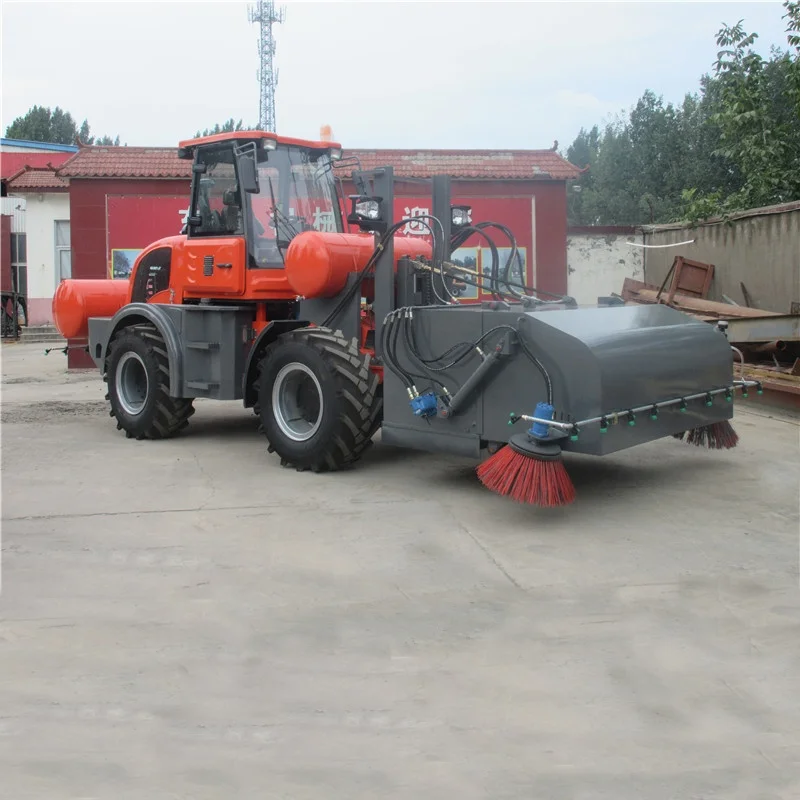 5200Kg Construction Works Wheel Loader Street Floor Special Road Sweeper