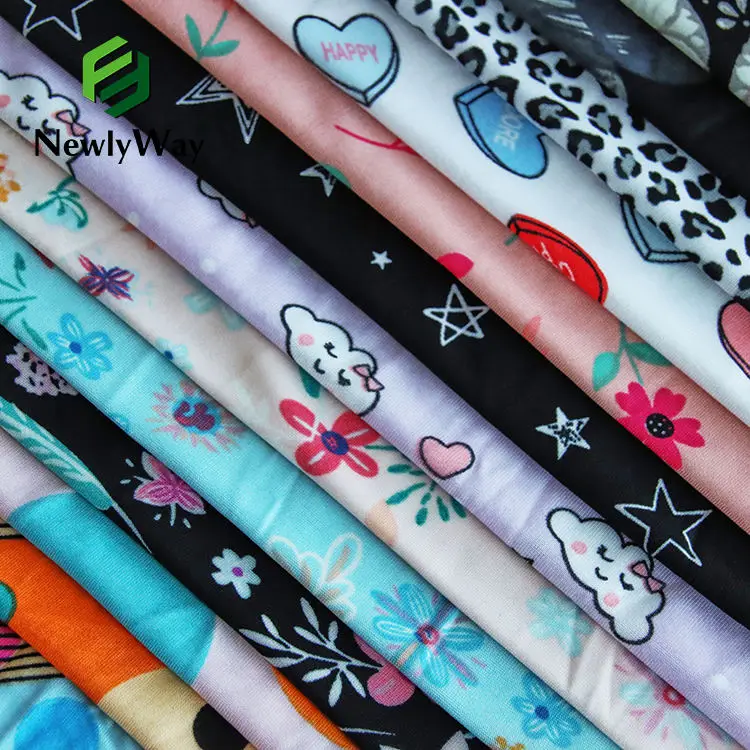 Hot sale WHOLESALE DIRECT FACTORY Polyester SPANDEX DIGITAL printing KNITTED fabric for GARMENT dress SKIRT