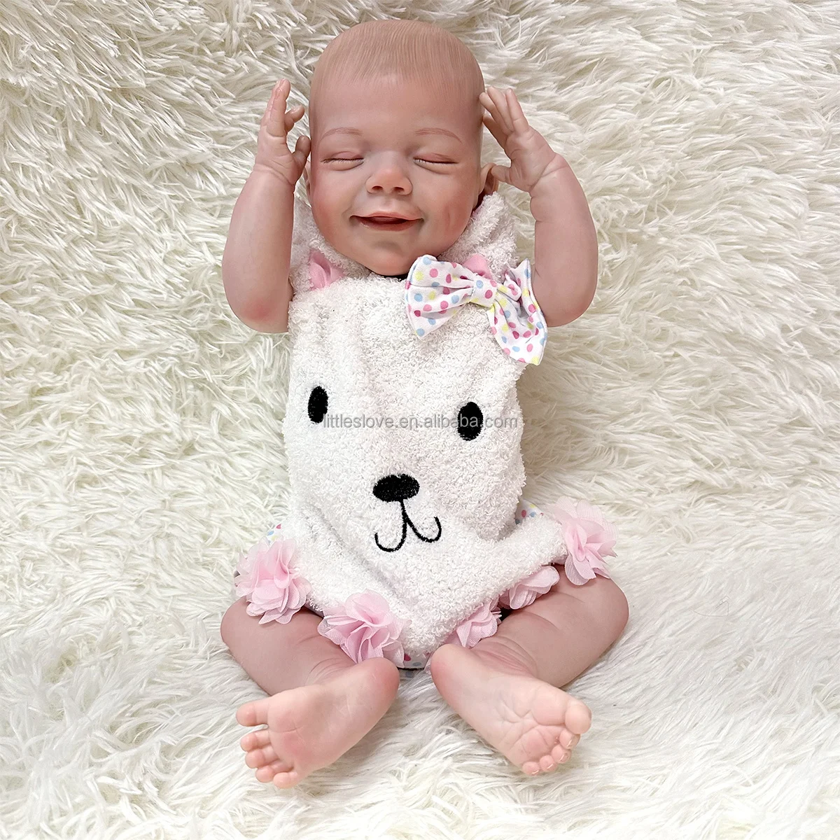 Wholesale 17 Inch Reborn Doll Real Baby Dolls Bebe Newborn Reborn Baby Dolls Soft Silicone Realistic Reborn Baby For Gift