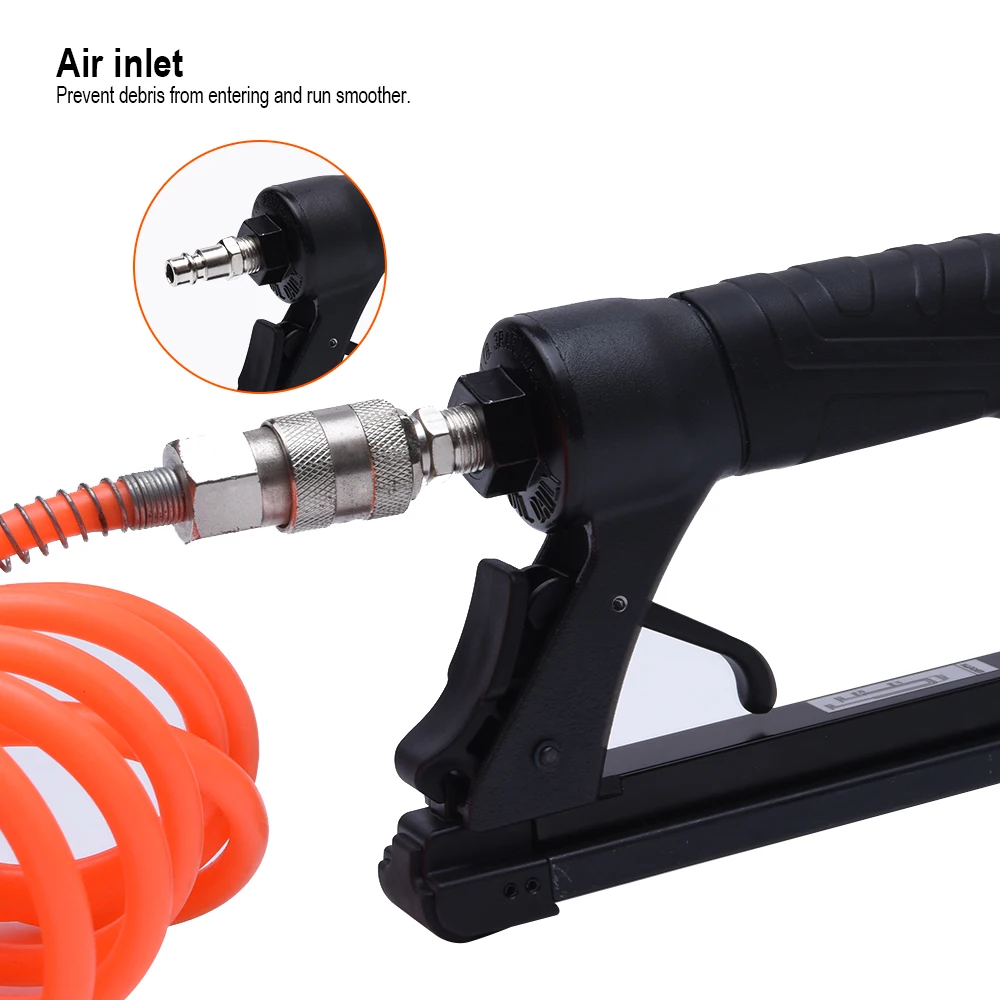 Air stapler & Pneumatic staple gun 2 In 1 Air Brad Nailer & Stapler