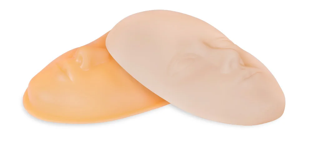 5D Eyebrow Lip Microblading Silicone Skin Practice Pad Makeup Mannequin Head Tattoo Face Training Practice Skin