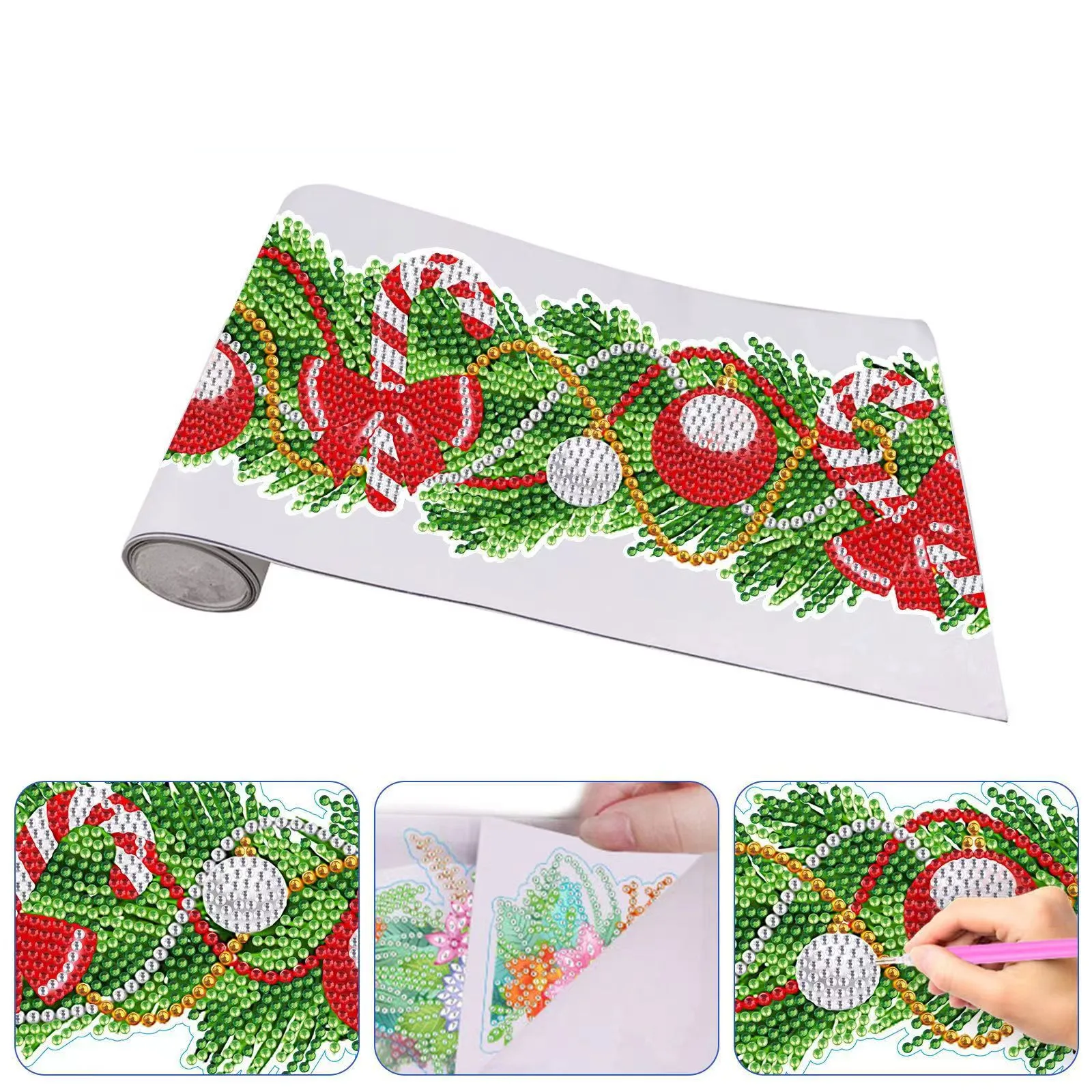 R-BT064-068  Handmade DIY Diamond Painting Window Stickers Diamond Embroidery Christmas Decor Wall Sticker