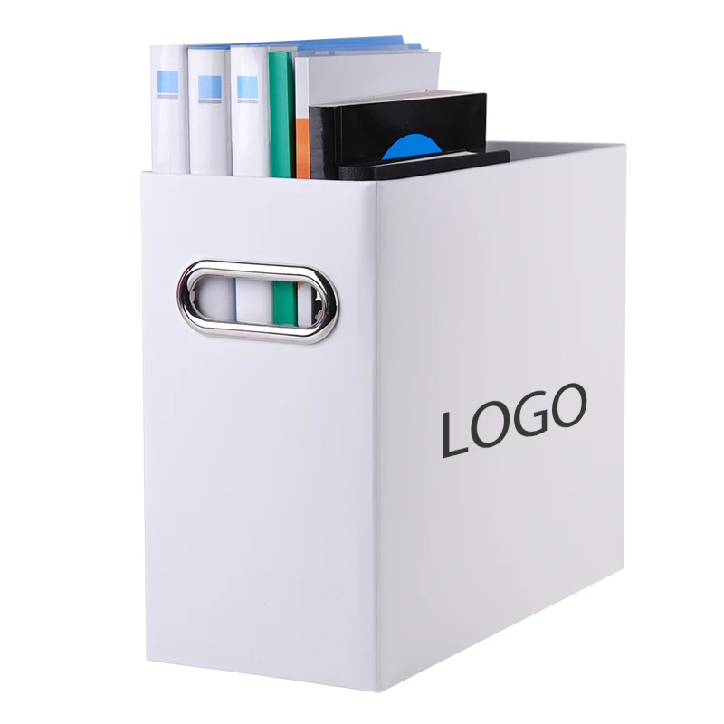 Manufacturer wholesale office cardboard storage box foldable document packaging cardboard box with handle