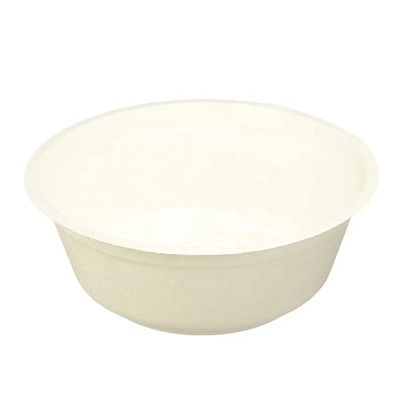  Custom Two Layers Bowls with Lids Round 32 OZ Shallow Paper Bowl