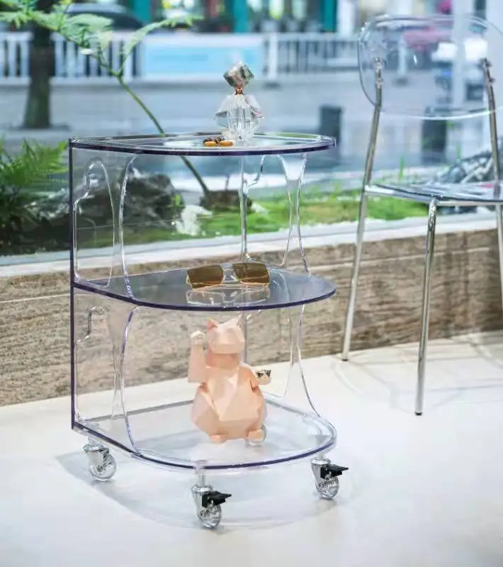 Multi-layer Kitchen Bedroom Plastic Movable Utility Plastic Storage Drawers & Carts On Wheels