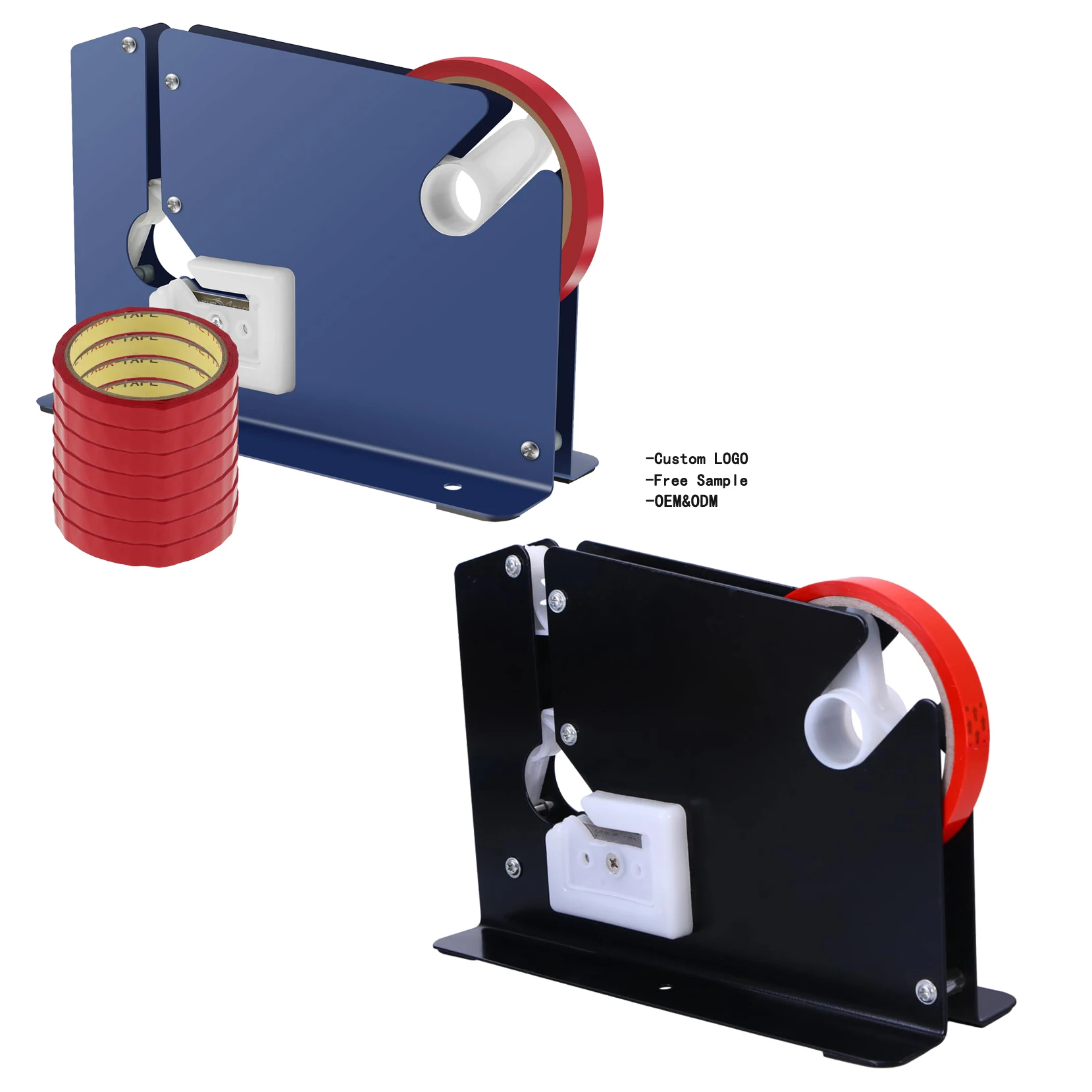 Factory Supply automatic tape dispenser electric adhesive tape metal Neck Sealer Machine bag neck sealing dispenser supermarket