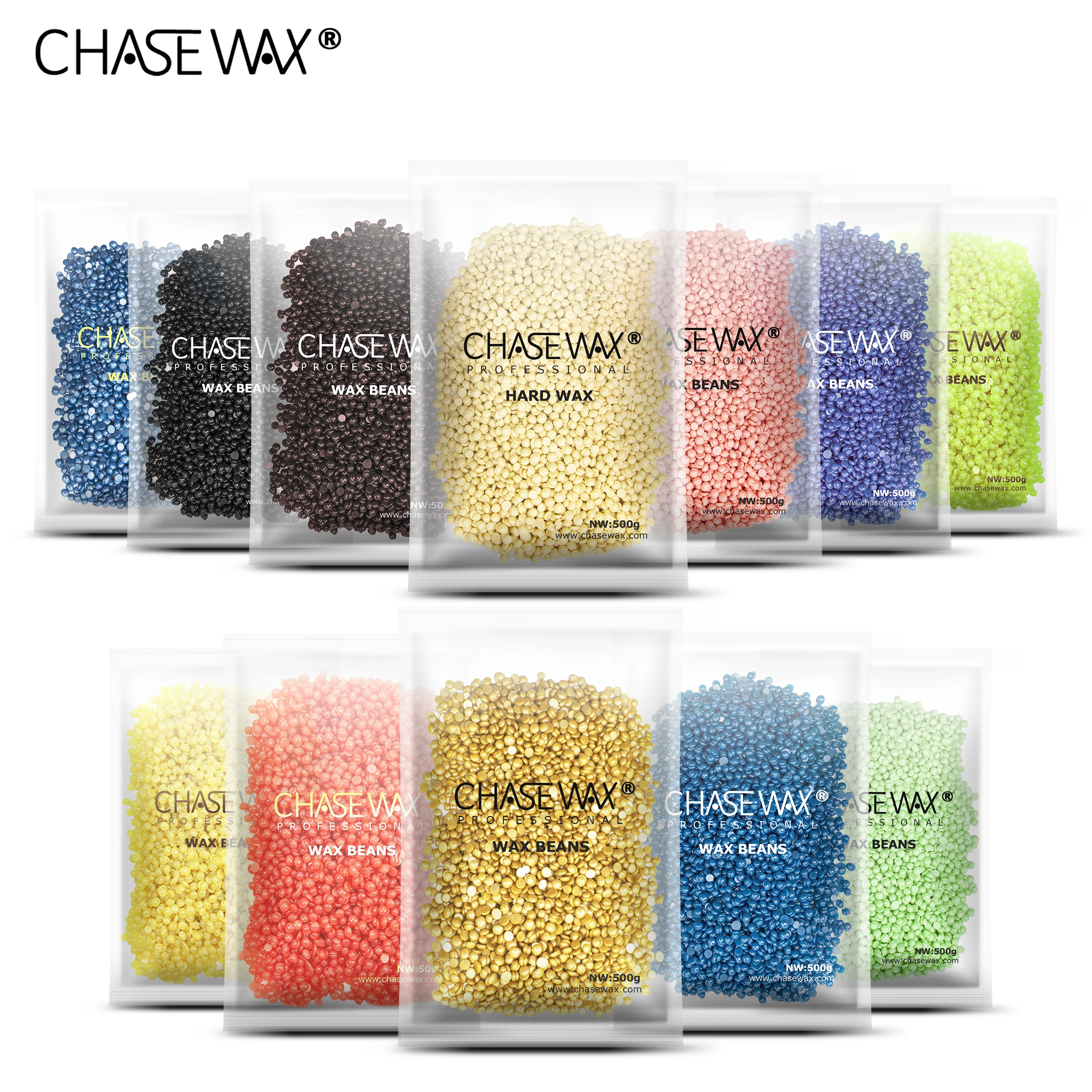 Gel Texture  Golden Depilatory Wax Beans 500g Hair Removal Hard Wax For Body Waxing