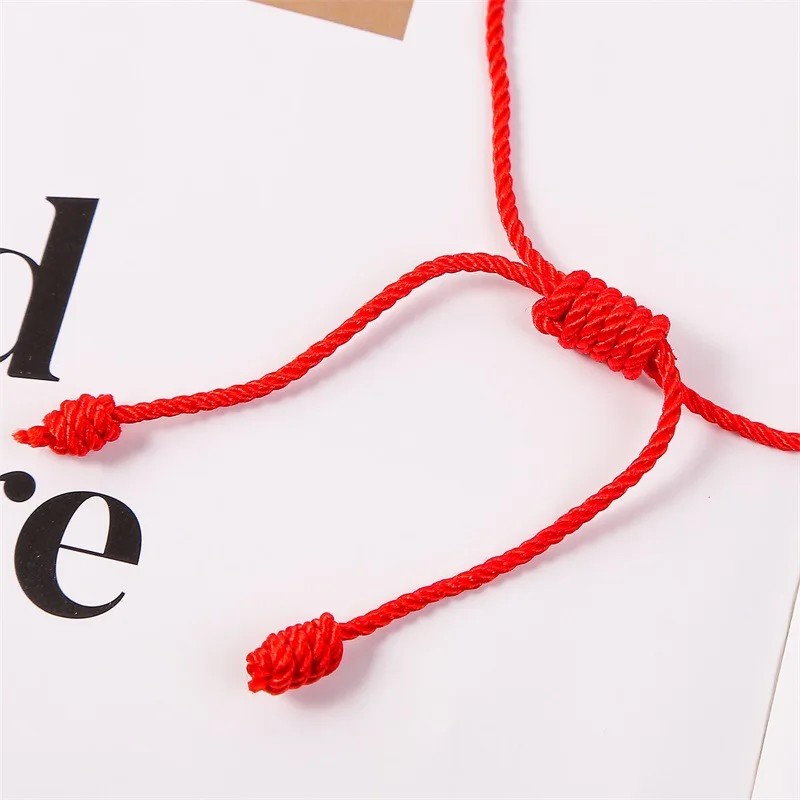 7 Knots Red Protection Friendship Bracelet Adjustable Knot Bracelet String Chinese Good Luck Bracelets Jewelry For Women Men