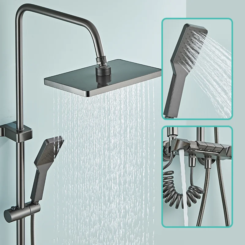 Bathroom Accessories Quality Men Shower Set Luxury Saving High Pressure Rainfall Kitchen Portable Purifying Shower Head