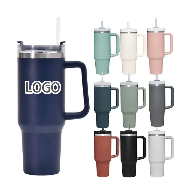 YY151 Custom Logo insulated coffee cup stainless steel double wall cup travel 40oz logo hot coffe cups