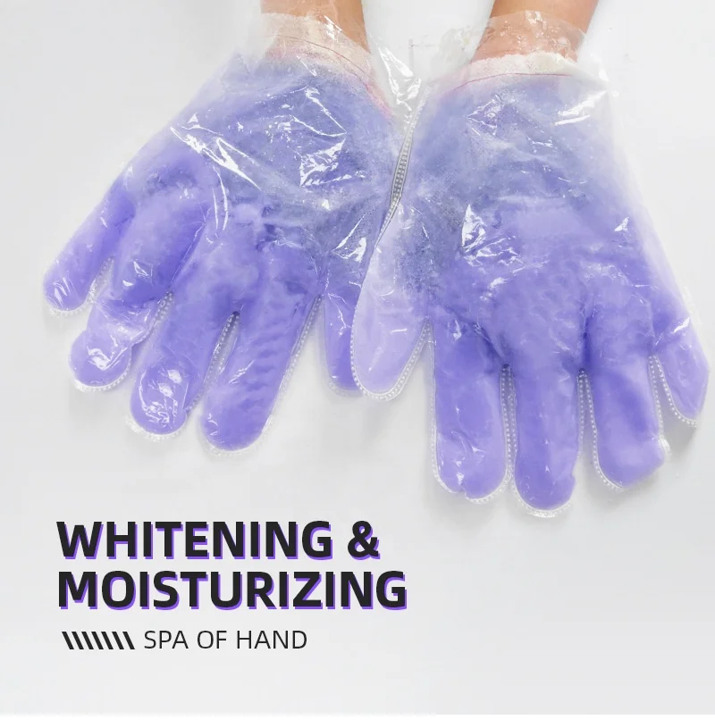 OEM Custom Paraffin Wax collagen hand and Foot Mask Beauty Skin Moisture Hydrating Paraffin Wax with shea butter