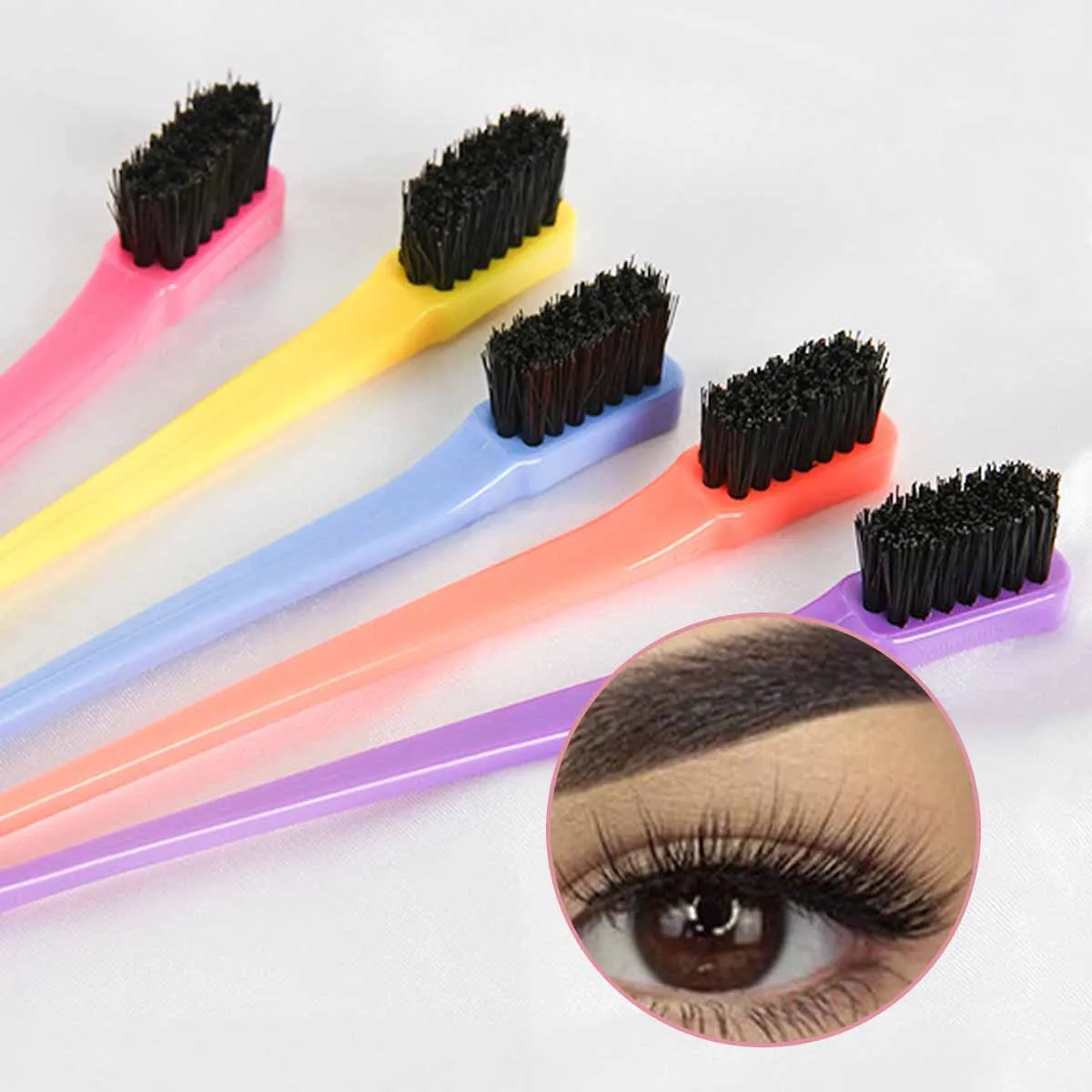 New Product Soft Hair Convenient Eyebrow Brush Double Head Eyebrow Brush Hairdressing Tools New Hair Care Hair Dye Brush