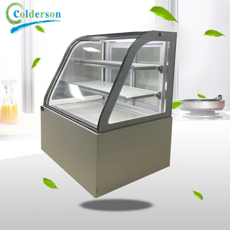 CDS-3SH-1800 arcade Cake Showcase 810L arc cabinet CE supermarket cake cabinet freezer cooler display refrigerator