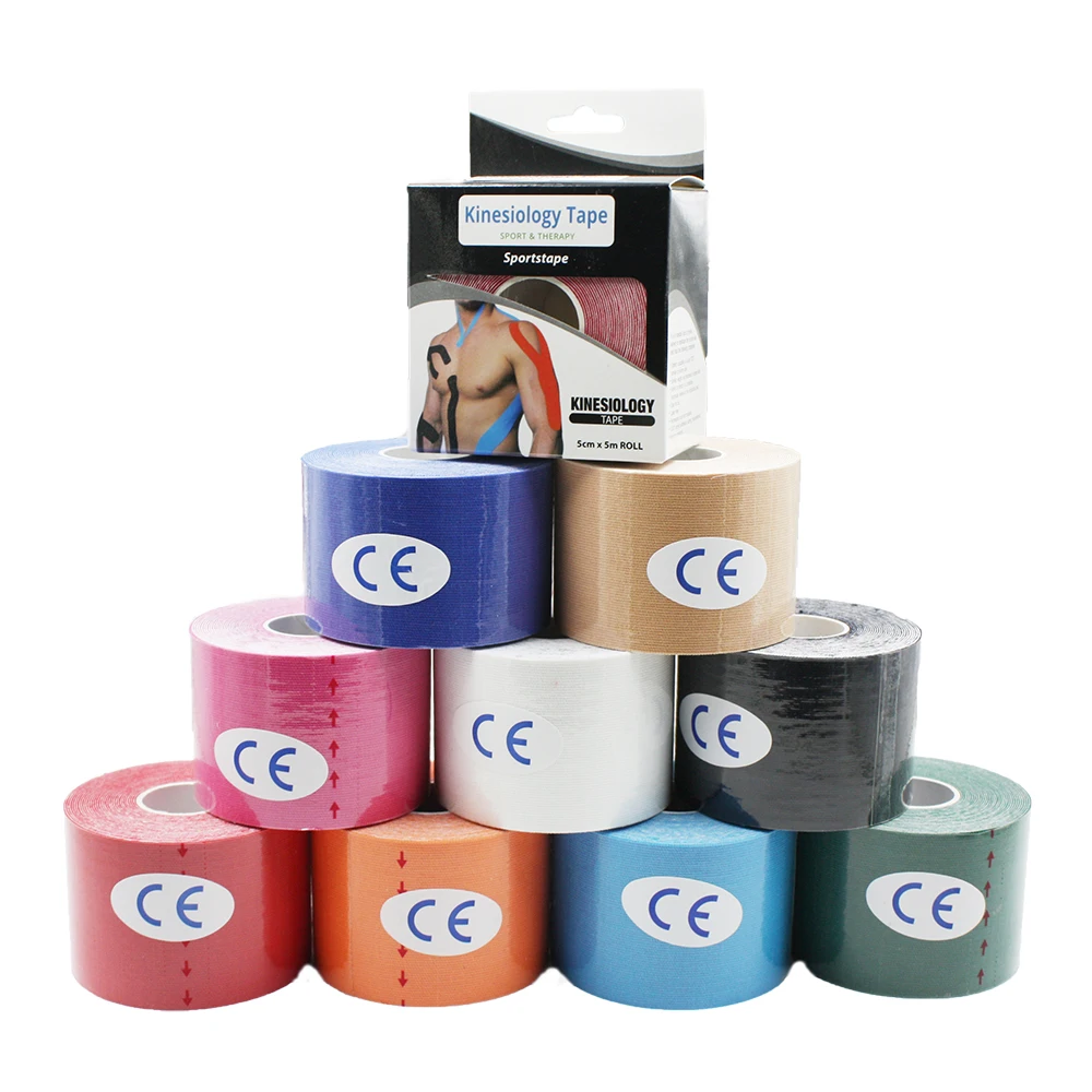 Customized High Quality CE Elastic Breathable  Tape Tape Kinesiology Sport