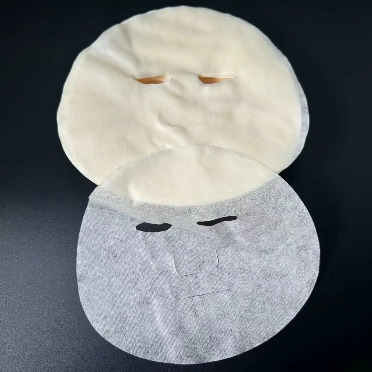 VEGAN Natural Vanilla Dry Facial Mask Sheet Non-Woven Fibre Fabric Mask Cloths