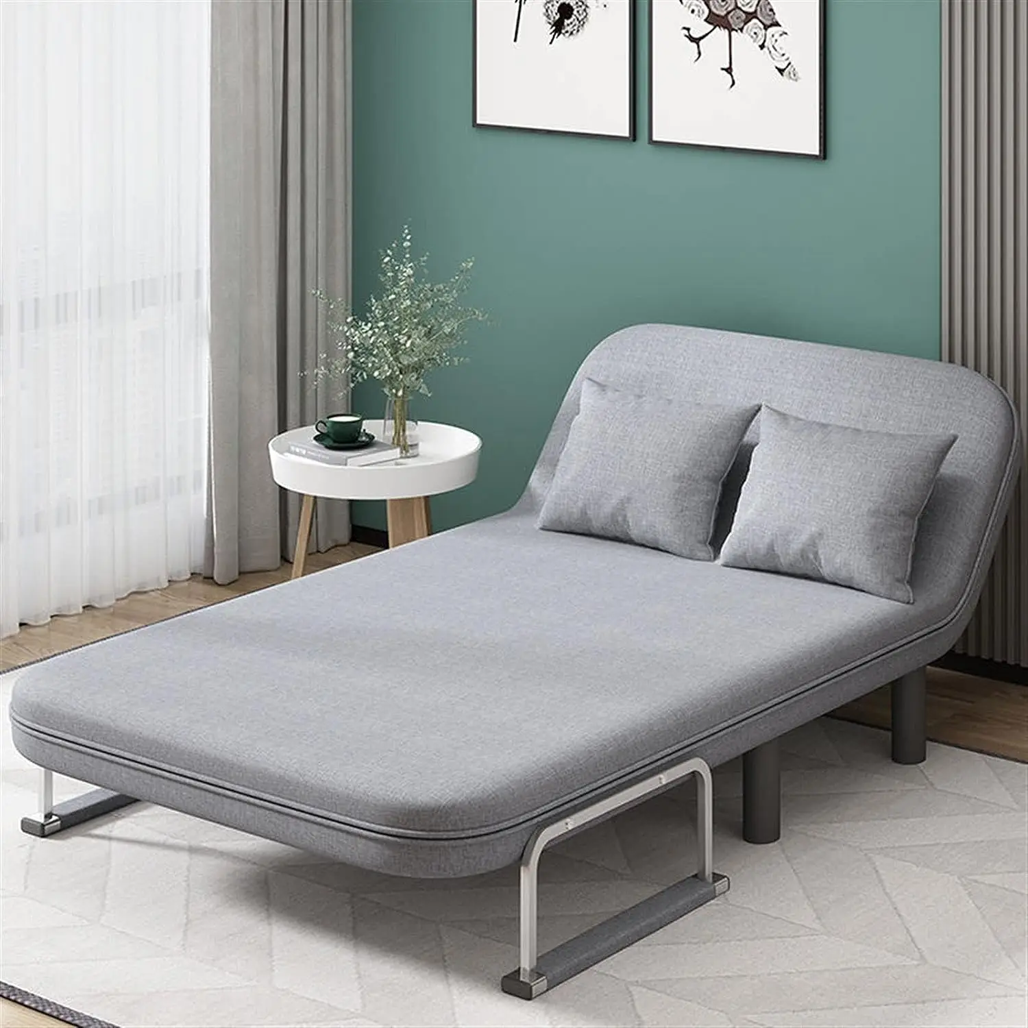 Multi-purpose Modern Recliner Couch Soft Futon Chaise Lazy Couch Convertible Sofa Couch Sleeper Folding Sofa Bed
