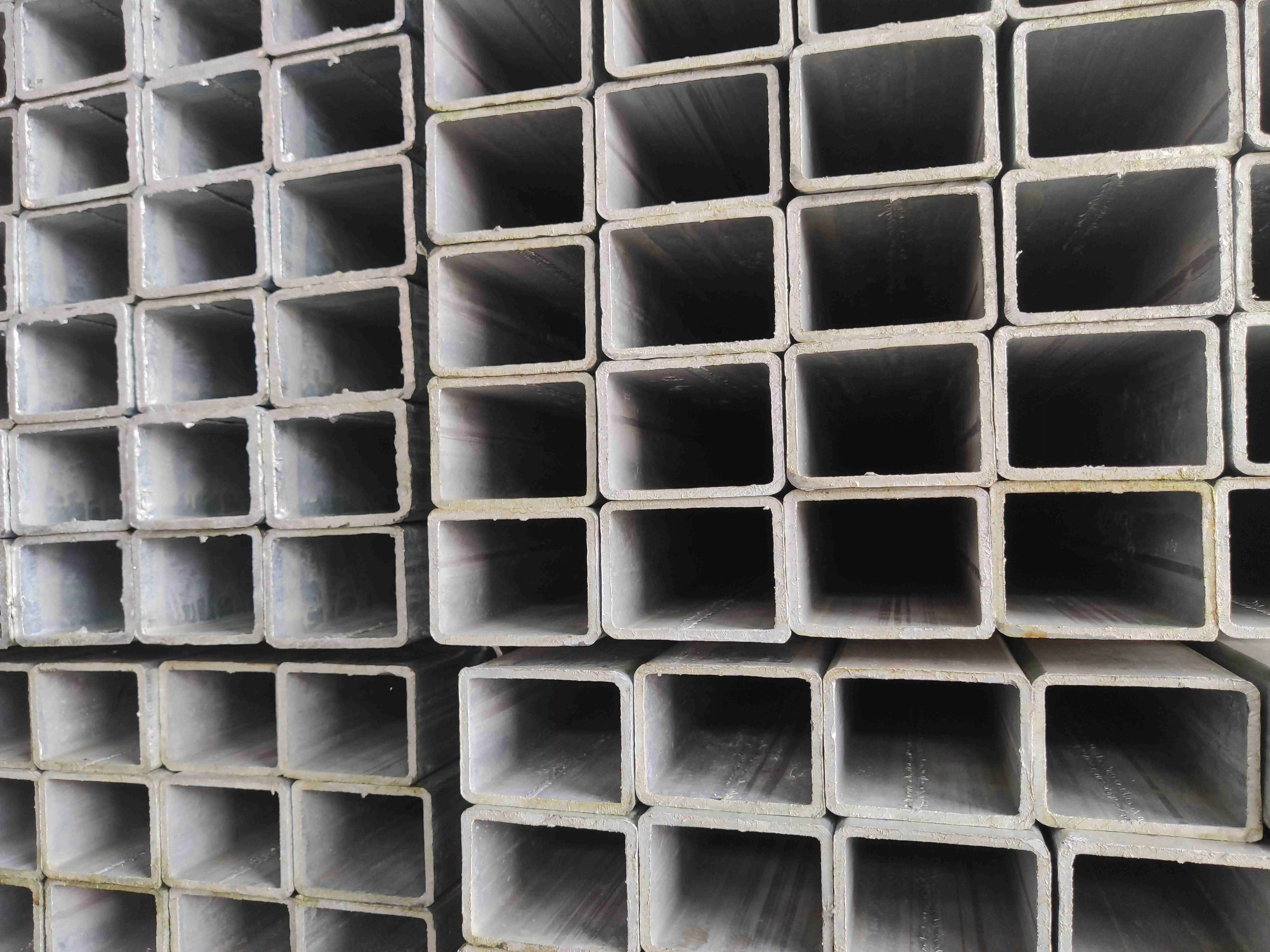 Q235 Q345 Hollow Section 160mm Square Steel Pipes 50X50 Structure Square Steel Tube ASTM A53 Pre Galvanized Square Steel Tube