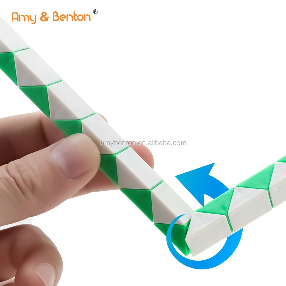 Magic Snake Twist Puzzle Collection Brain Teaser Toy Snake Ruler Fidgety Toys Sets for Kids