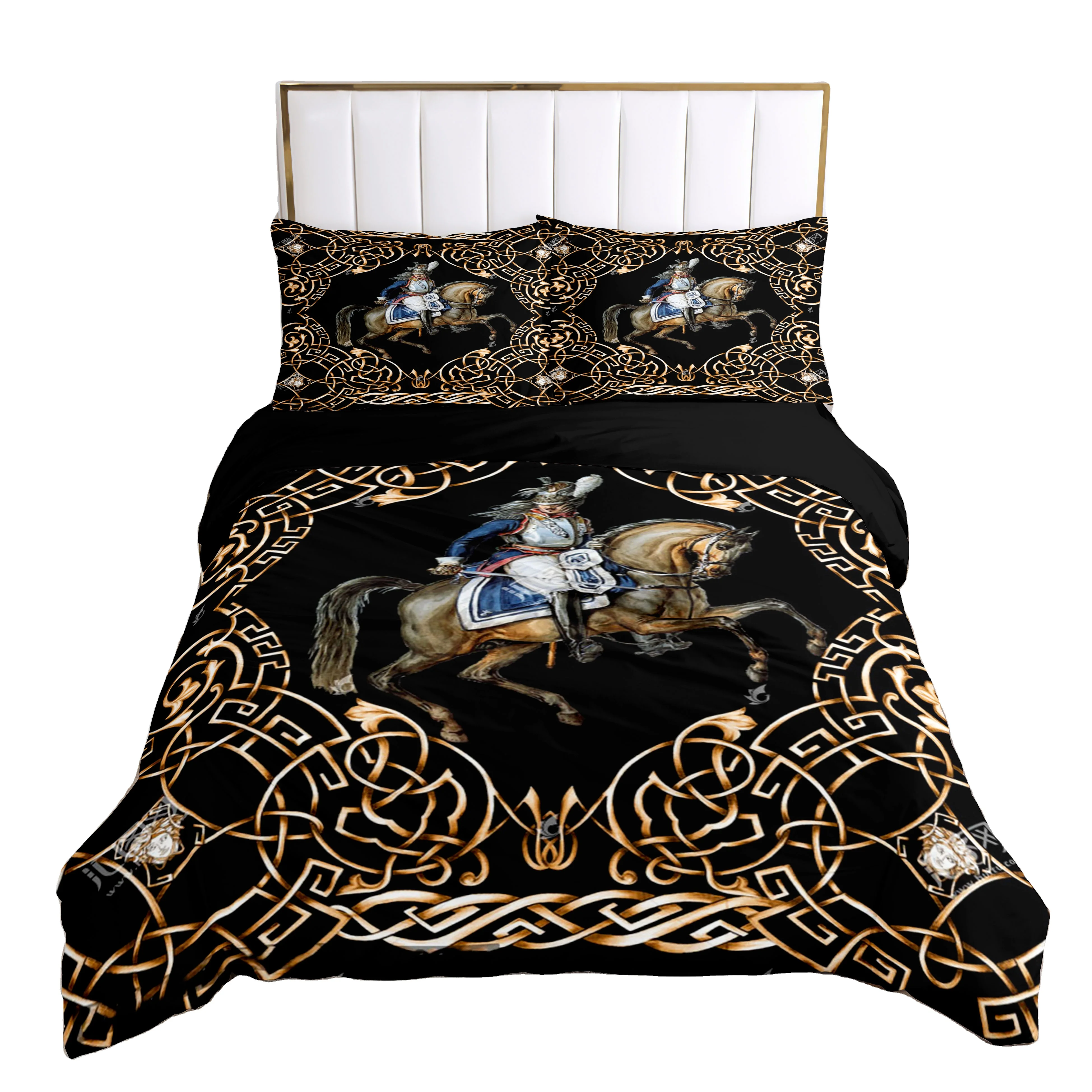Luxury 3D Duvet Cover Microfiber Bedding Sets Luxury Design 3Pc Printed With Pillow Covers