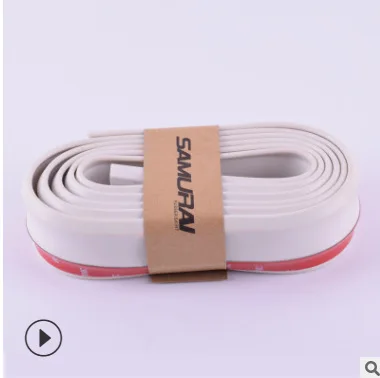 Car Front Bumper Lip Carbon Fiber Rubber Universal Protector Bumper Lip Strip Spoiler Side Car Rubber Seal Strip