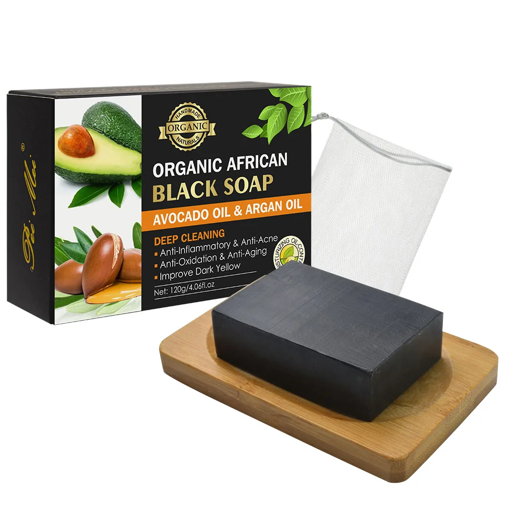 Manufacturer Price Herbal Organic Black Moisturizing Exfoliating Smoothing Spots Removing Toilet Bath Soap