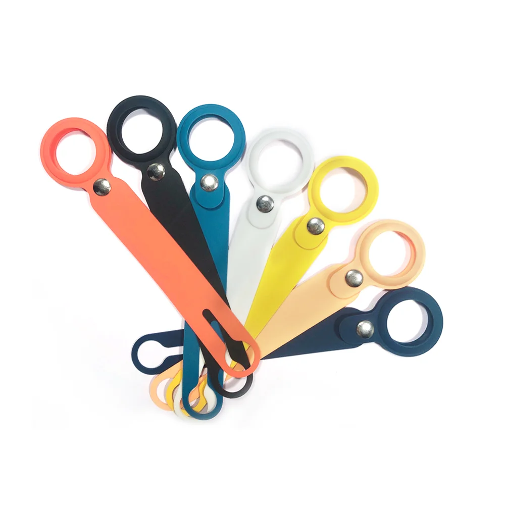 
New Portable Key Finder Locator Sleeve Mini Tracker Cover Protective Silicone for AirTags Case with Loop for Kids Key Pet 