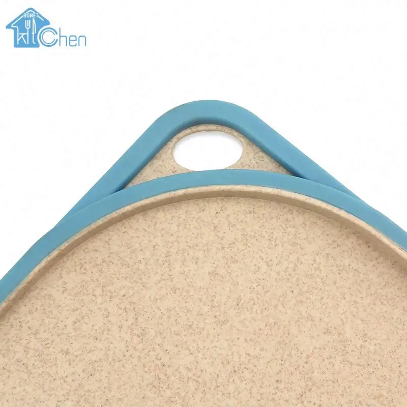 OEM Accepted Wheat Straw Plastic Kitchenware Set Hdpe Cutting Board Design Kitchen Cutting Boards Set