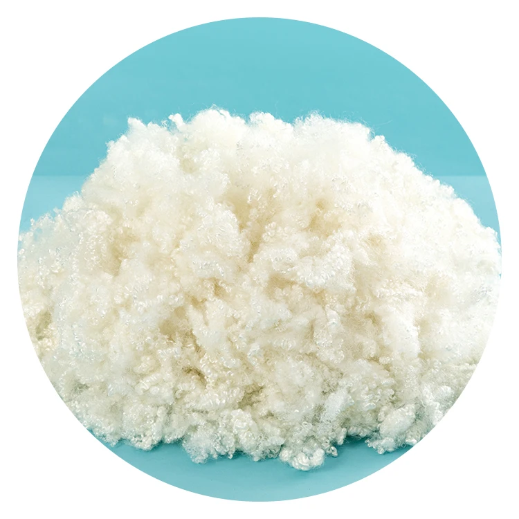 3d polyester hollow conjugated siliconized fiber